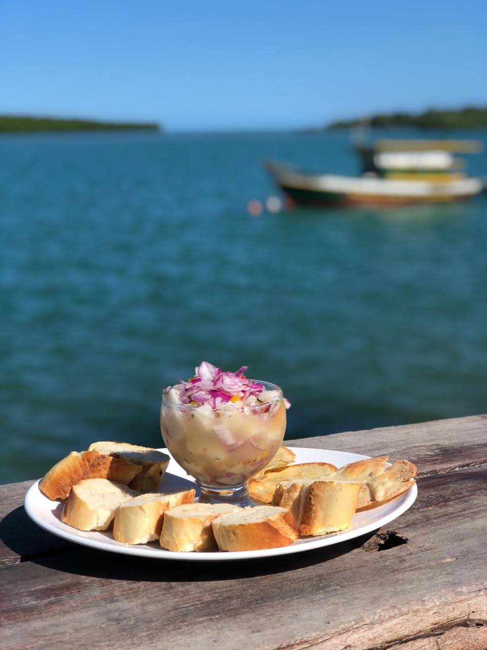 Ceviche peixe branco