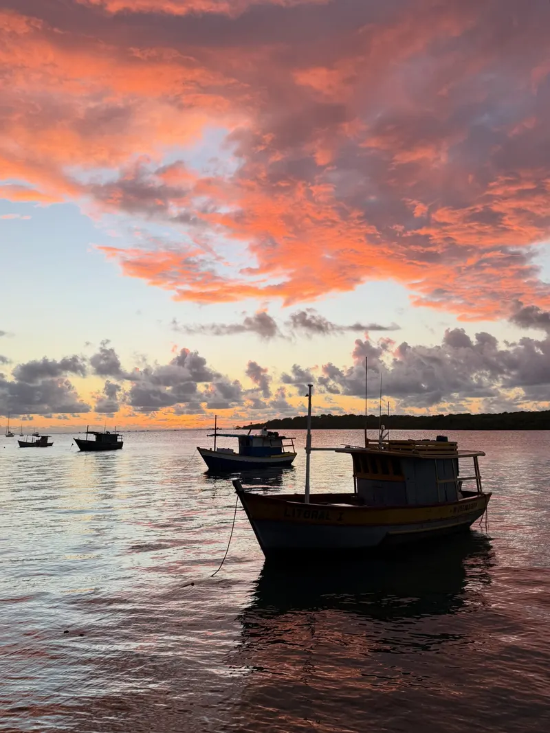 Pôr do sol no rio